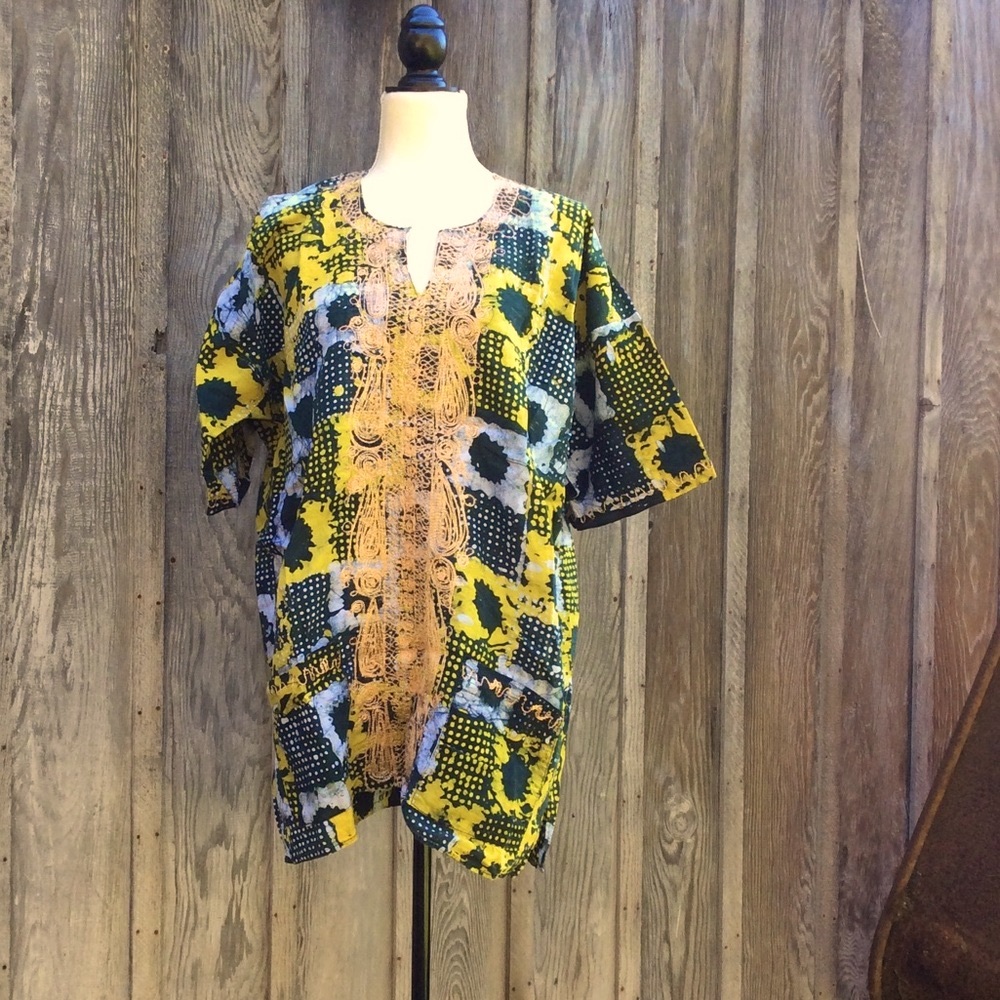 Handmade Vintage Wax Cloth Tunic
